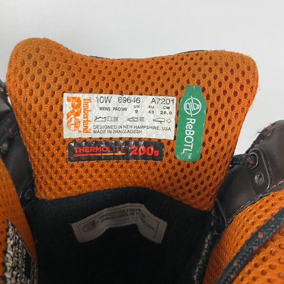 Timberland Pro Mens Boondock 8" Comp Toe Waterproof Work Boots Size 10 W Brown - Picture 13 of 16